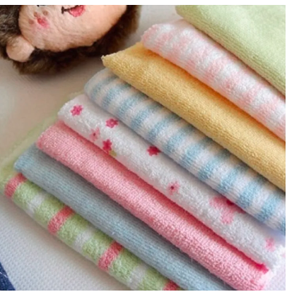 8Pcs Baby Washcloths & Bath Towels Set – Ultra-Soft Pure Cotton | Assorted Colors | Super Absorbent Face Towels for Newborns & Infants/baby wash cloths
