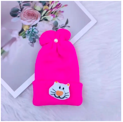 Soft Knitted Newborn Baby Cap – Warm Winter Beanie Hat for Boys & Girls (0–24 Months)