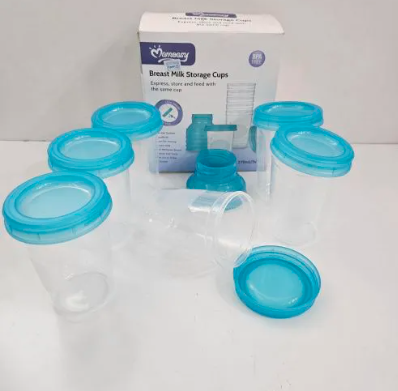 Momeasy Breast Milk Storage Containers-6 Cups With Lids
