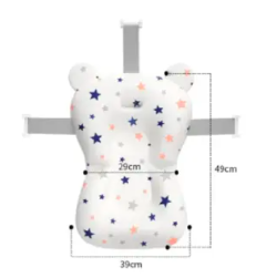 Baby Bath Cushion Cartoon Newborn Bathtub Mat – Non-Slip, Quick Dry Floating Baby Bath Pad Pillow Seat, Adjustable Infant Bath Support Cushion for Safe & Comfortable Bathing