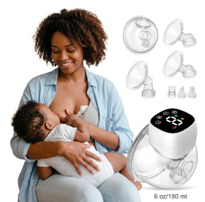 Smart Double Wearable Breast Pump – Hands-Free Twin Electric Milk Extractor (Wireless & Rechargeable)