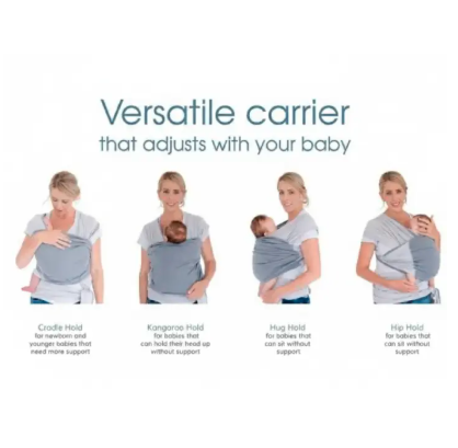 Totowrap Adjustable Baby Carrier - Premium Soft Wrap Sling for Newborns & Infants - Breathable & Hands-Free Bonding Wrap