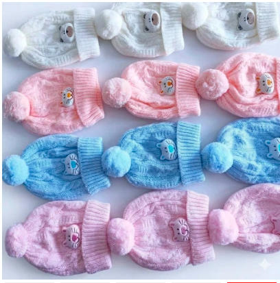 Premium Warm Baby Beanie – Comfortable Breathable Cotton Lining – Cute Designs