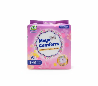 Moyo Comforts Maternity Pads - 6 Pcs Ultra-Absorbent Postpartum Sanitary Pants for After Delivery - Leak-Proof, Breathable & Heavy Flow Protection