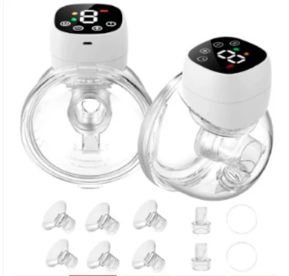 Smart Double Wearable Breast Pump – Hands-Free Twin Electric Milk Extractor (Wireless & Rechargeable)