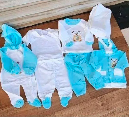 8PCS UNISEX NEWBORN BABY RECEIVING SET