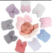 Head Wrap Hat Caps Headband Big Bow Band Infant Bow Newborn Kids Stretch Toddler Turban Knot Headwrap