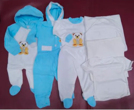 8PCS UNISEX NEWBORN BABY RECEIVING SET