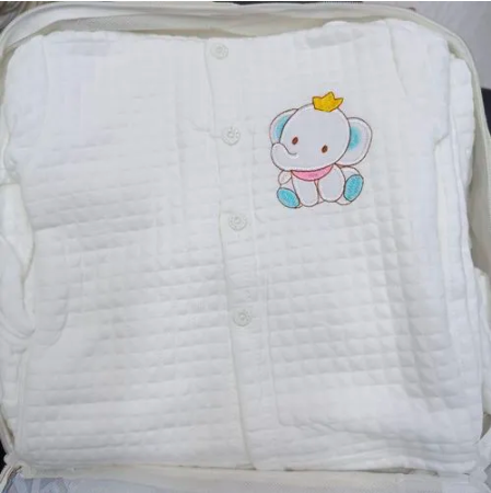8pcs Unisex Newborn Baby Receiving Set suitable for newborn to 6months (ASSORTED CARTOON DECORATIONS)