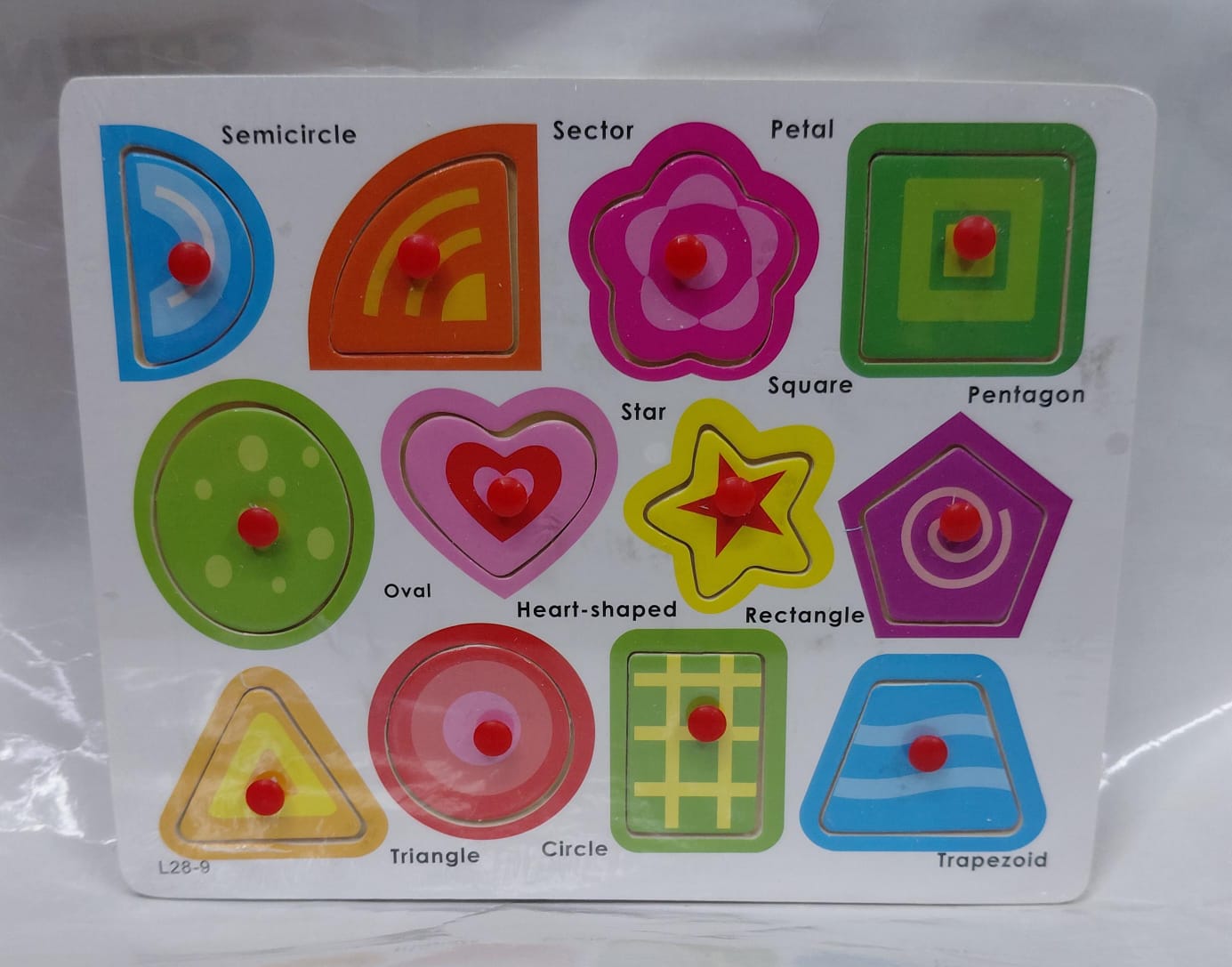 Wooden Geometric Shapes Peg Puzzle Board 📐 (Toys & Games / Learning & Educational Toys)The Wooden Geometric Shapes Peg Puzzle Board is an engaging early-learning educational toy designed to help todd