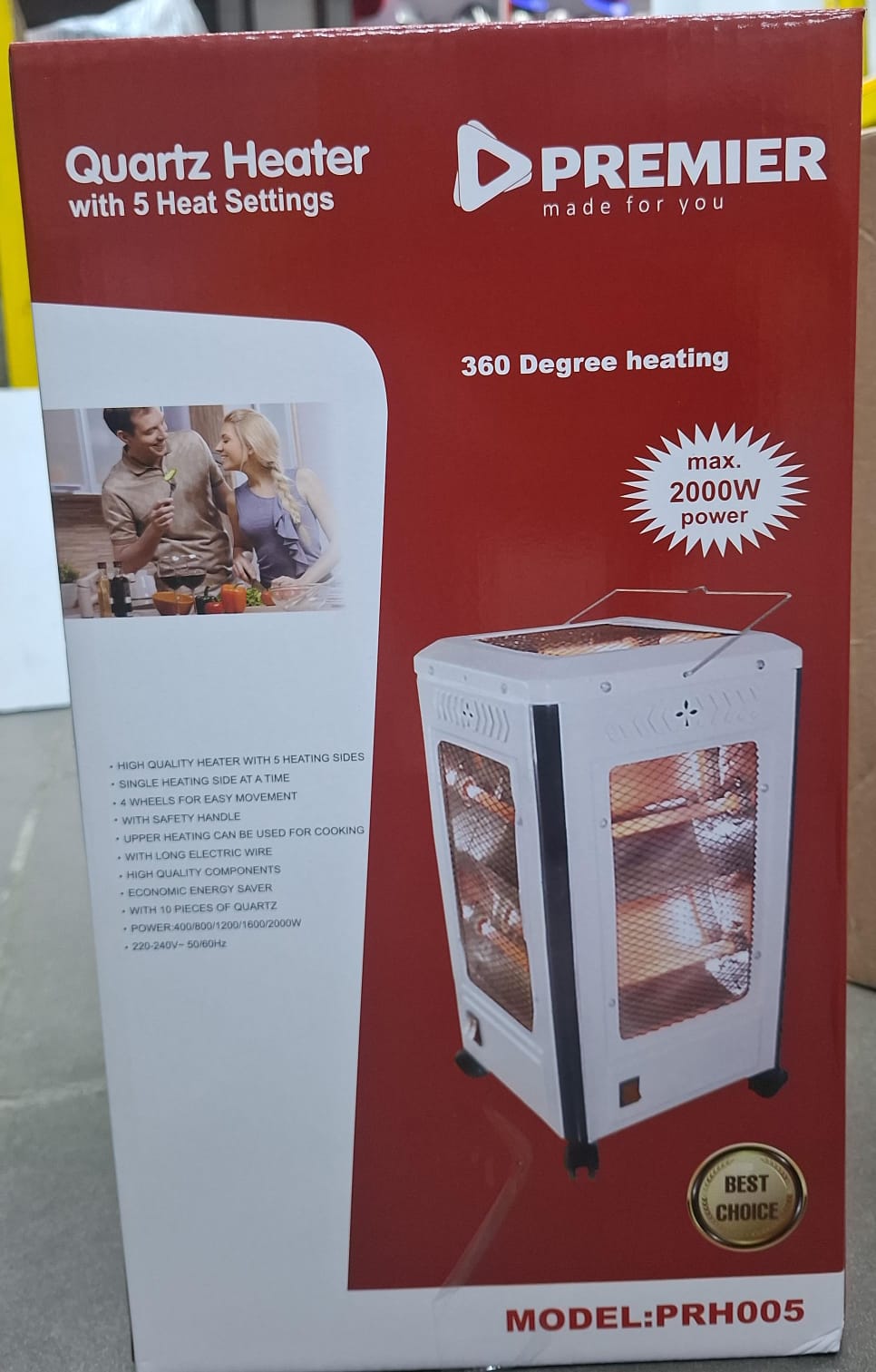 1pc Premier Quartz Heater PRH005