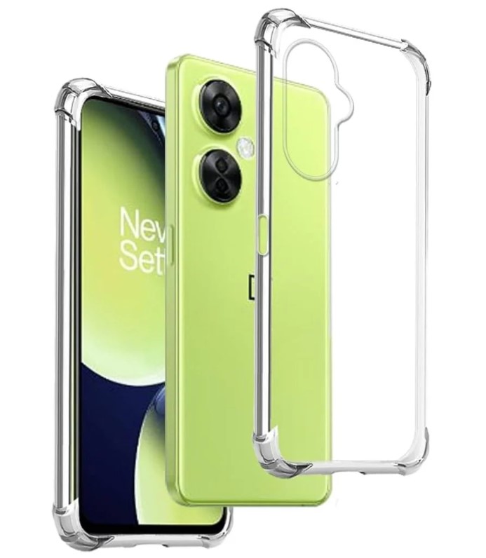 Clear Shockproof Flexible Transparent Cover with Airbag Bumpers Case for OnePlus Nord CE3, Nord CE3 Lite, Nord CE4, Nord CE4 Lite, 7 Pro, 8, 9, 10 Pro, 11, 12, 12R, 13, 13R, 15 (Choose correctly)