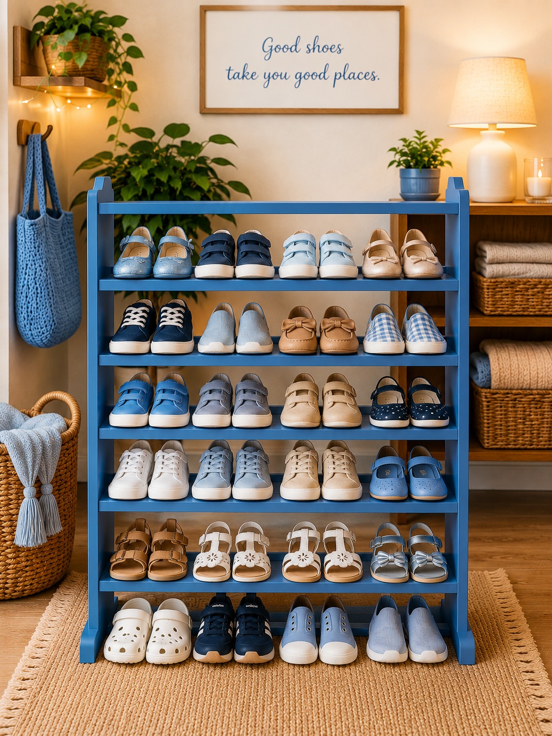 [Superior Quality] Offer price 5 layers Wooden Shoe Rack Economical Shoe Shelf Simple Shoe Cabinet Multi-layer Assembly Door Dormitory Organizer Shoe