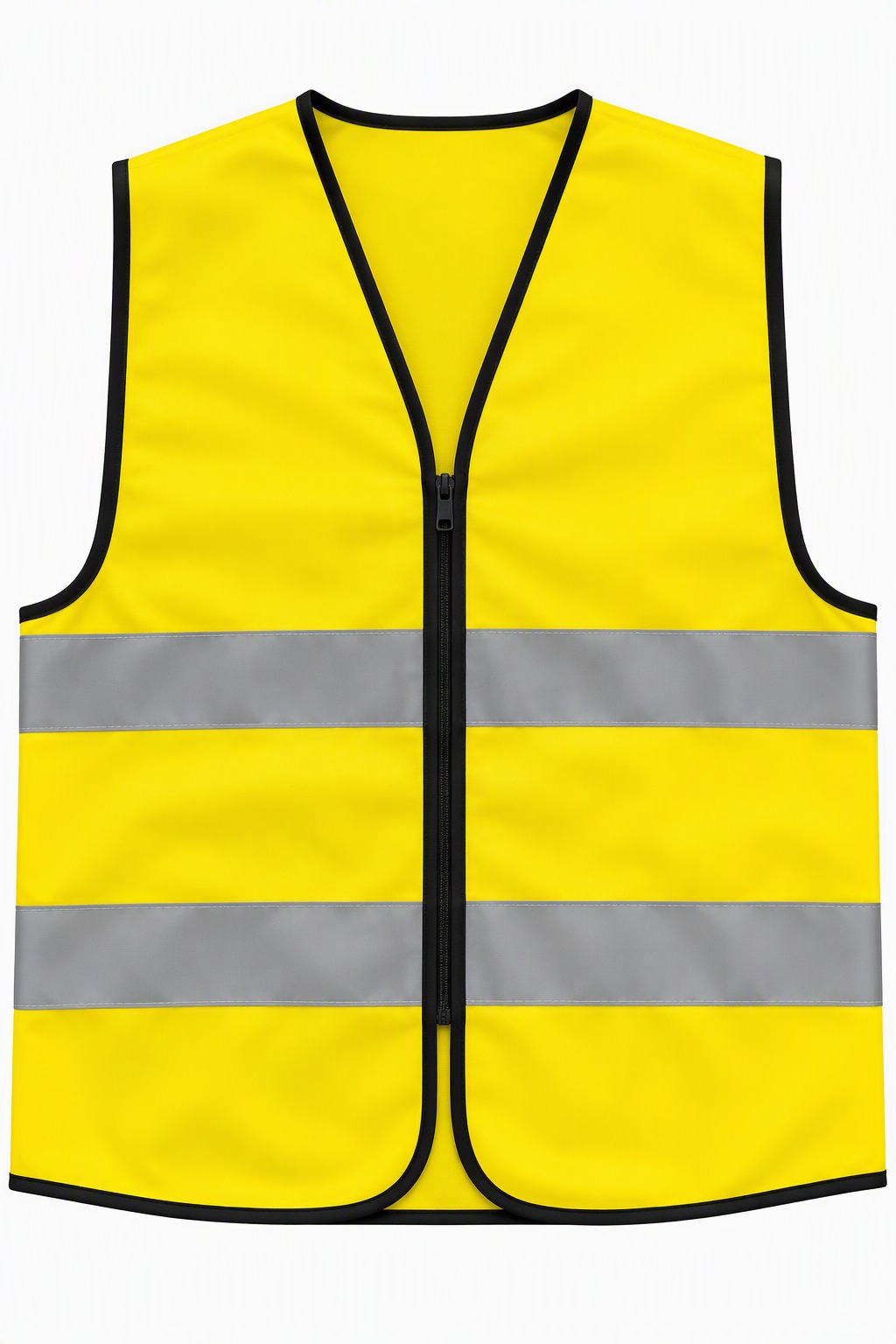 Premium Reflective Safety Vest with Front Zip | High-Visibility Workwear for Construction, Warehouse & Outdoor Use | Multiple Color Options as picture