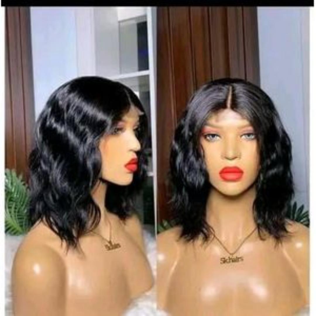 human blend closure wig