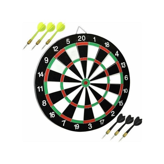 17 Inches Dart Board Game Set With Free Darts