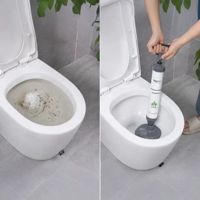 Manual Drain Cleaner Plunger Pump | High Pressure Vacuum Suction Plunger for Bathroom, Kitchen Sink & Toilet