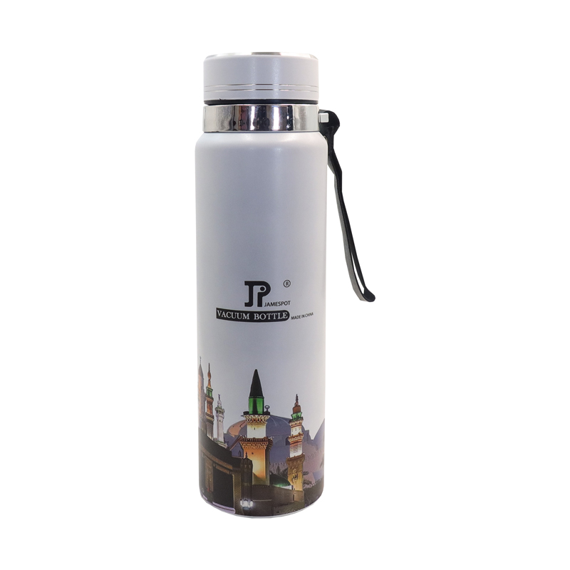 JP 1000ML  Stainless Steel Metallic Thermos Vacuum Flask Portable Rope Climbing Sports Travel Cup Water