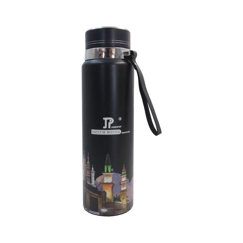JP 1000ML  Stainless Steel Metallic Thermos Vacuum Flask Portable Rope Climbing Sports Travel Cup Water