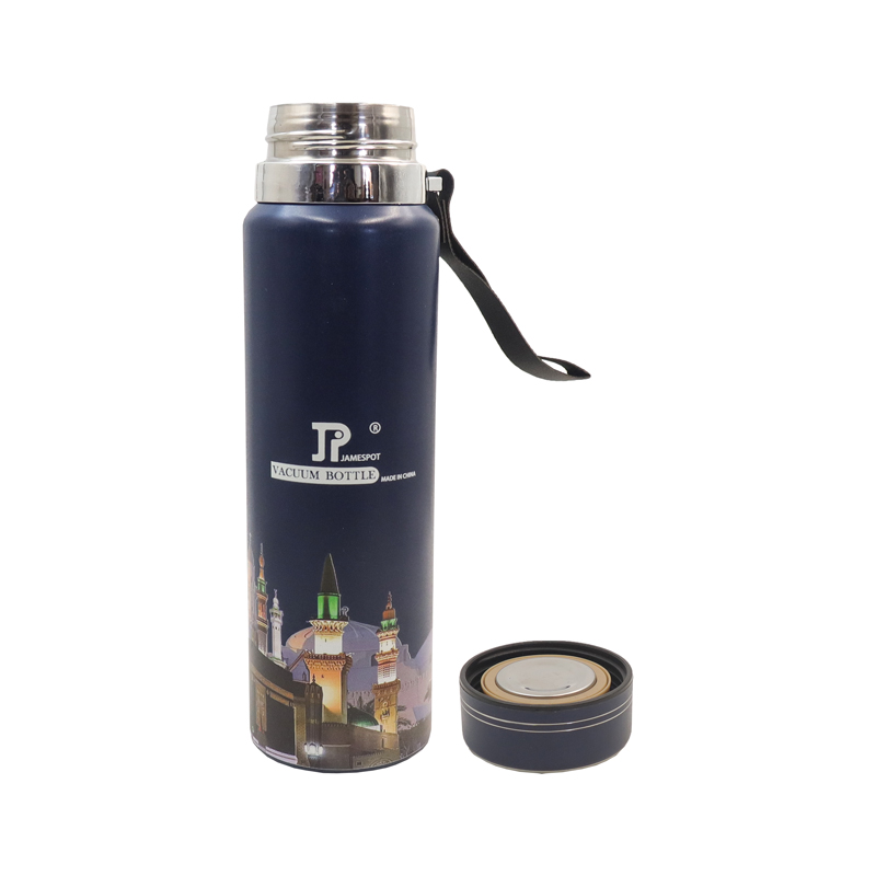 JP 1000ML  Stainless Steel Metallic Thermos Vacuum Flask Portable Rope Climbing Sports Travel Cup Water