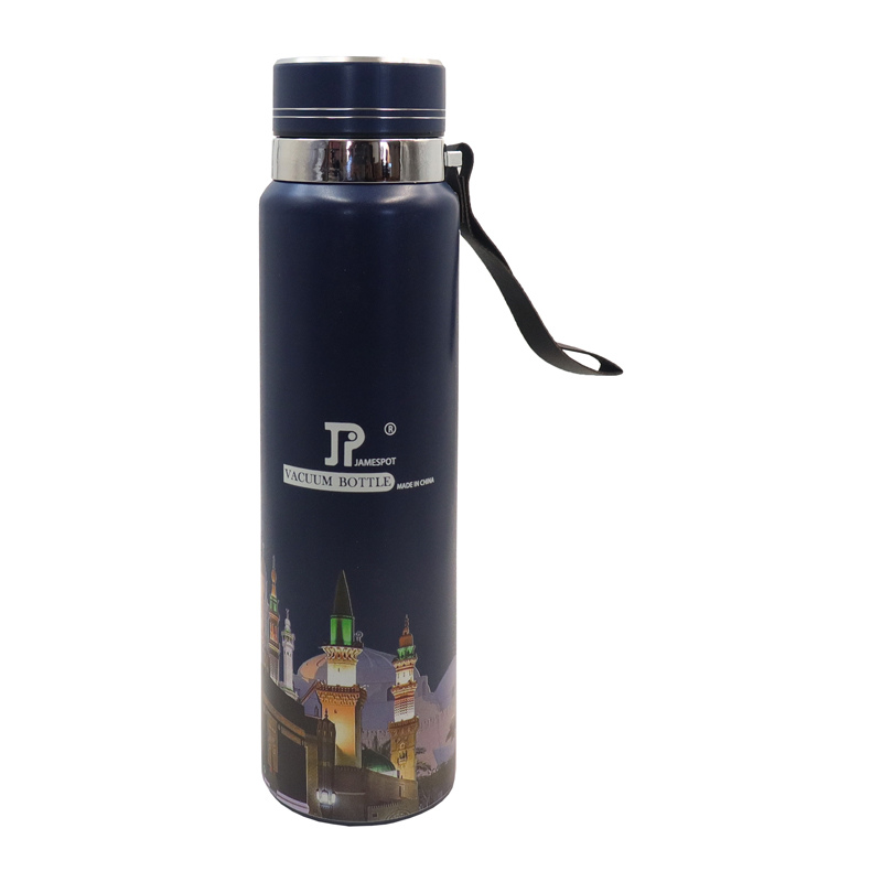 JP 1000ML  Stainless Steel Metallic Thermos Vacuum Flask Portable Rope Climbing Sports Travel Cup Water