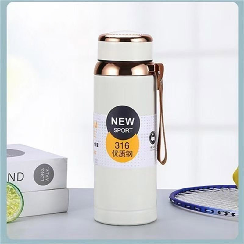 JP 800ML  Stainless Steel Metallic Thermos Vacuum Flask Portable Rope Climbing Sports Travel Cup Water