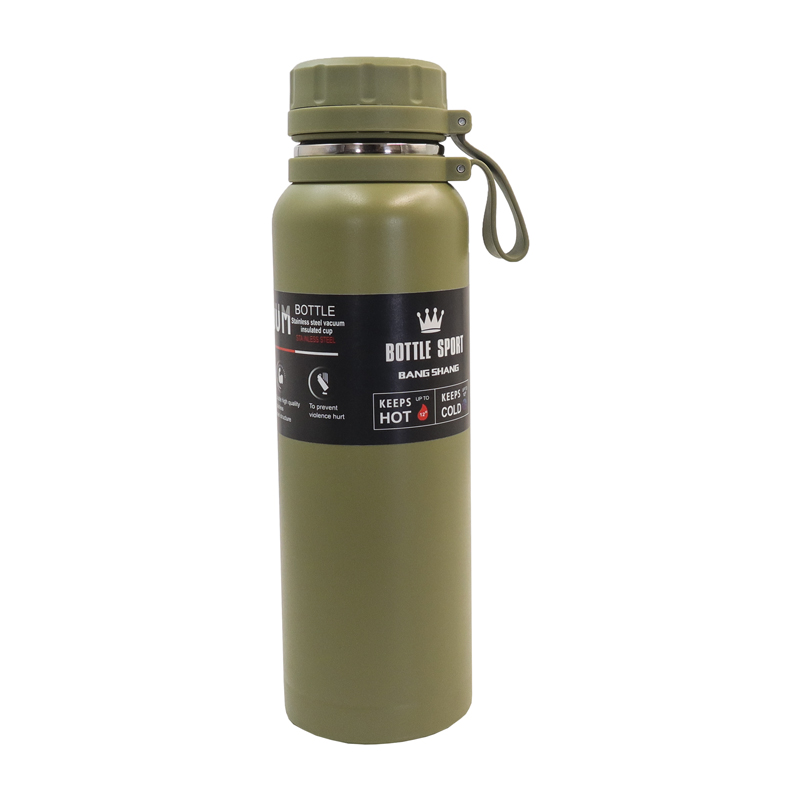 JP 1000ML  Double-wall  Stainless Steel  Vacuum Insulation  Thermos Vacuum Flask Portable Rope Climbing Sports Travel Cup Water