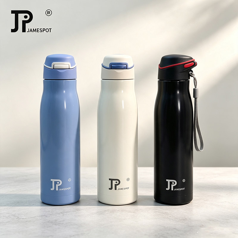 JP 500ML  Stainless Steel Metallic Thermos Vacuum Flask Portable Rope Climbing Sports Travel Cup Water