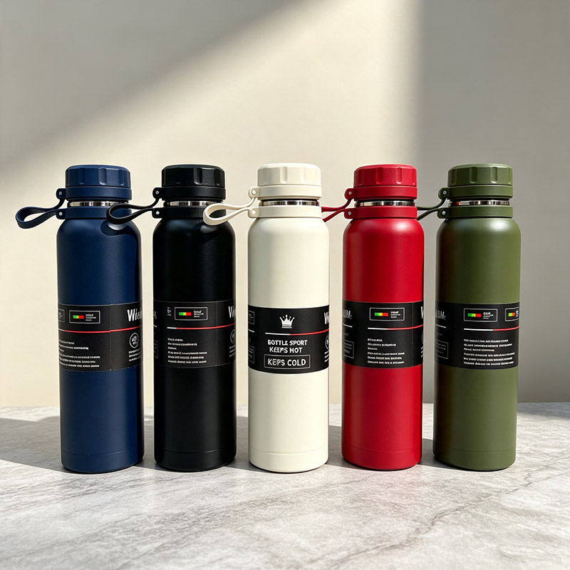 JP 1000ML  Double-wall  Stainless Steel  Vacuum Insulation  Thermos Vacuum Flask Portable Rope Climbing Sports Travel Cup Water