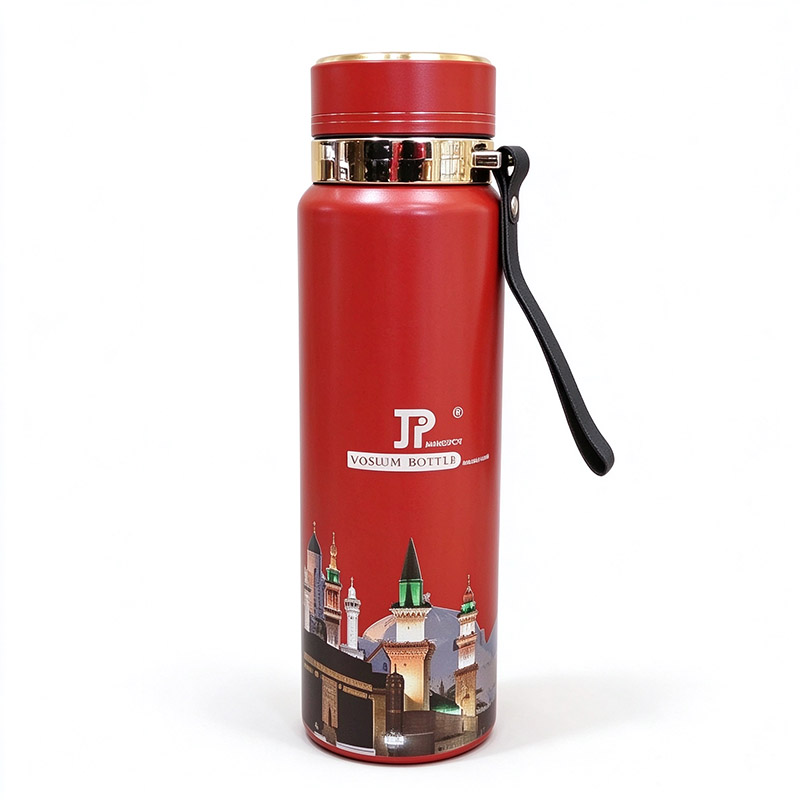 JP 1000ML  Stainless Steel Metallic Thermos Vacuum Flask Portable Rope Climbing Sports Travel Cup Water