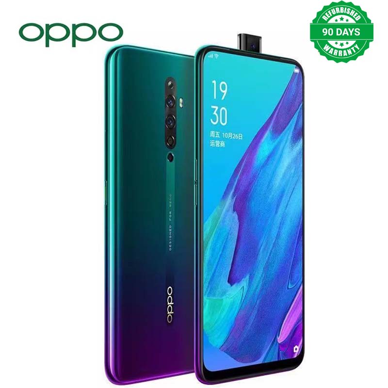 Refurbished OPPO Reno 2z 128GB+8GB 6.5 inch 48MP+16MP Camera Face Unlock Dual SIM Smart Phones