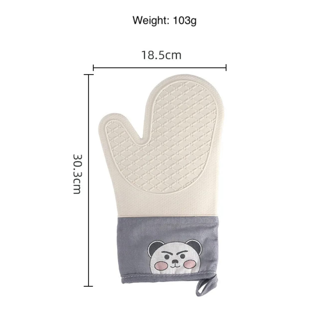 High Quality Silicone Insulated Oven Gloves – Heat Resistant Kitchen Baking & Cooking Mitts with Silicone Coating, Durable Non-Slip Hand Protection (Green)