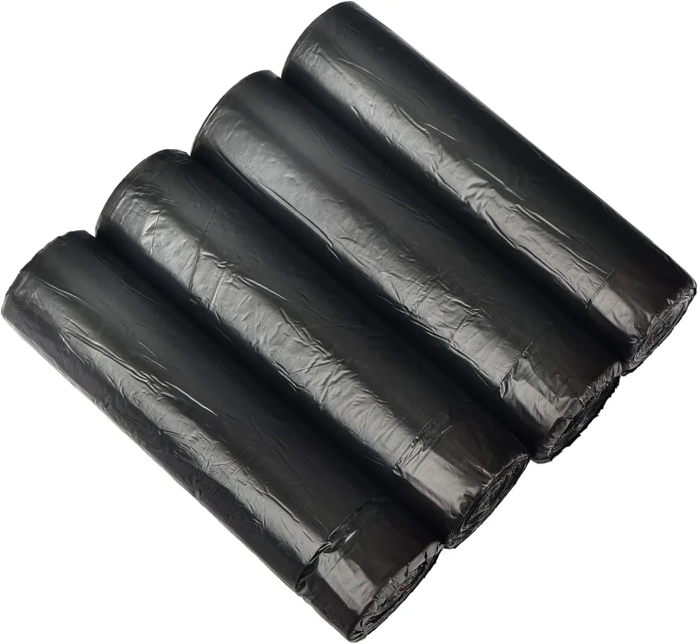 100PCS Extra Strong Drawstring Trash Bags, 45×50cm Large Capacity Garbage Bags, Leak Resistant Tear-Proof Waste Liners for Kitchen, Office & Household Use