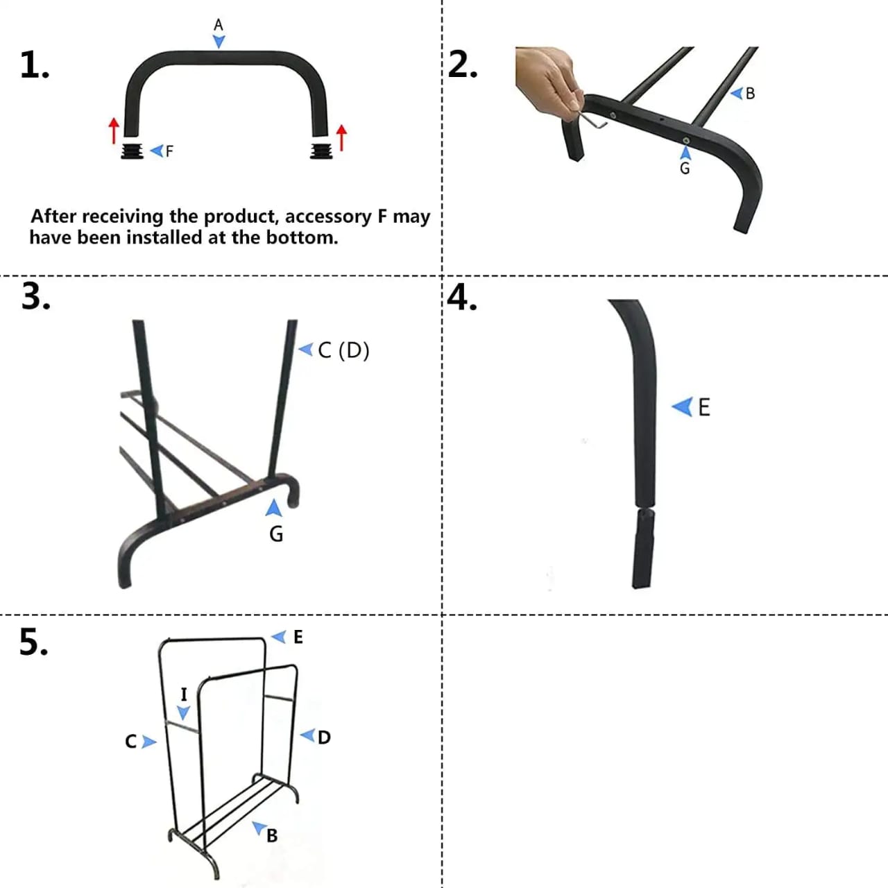 Double Pole Clothing Rack with Wheels & Lower Storage Shelf 110x40x150cm – Heavy Duty Metal Garment Rack for Clothes, Shoes, Boxes & Home Organization
