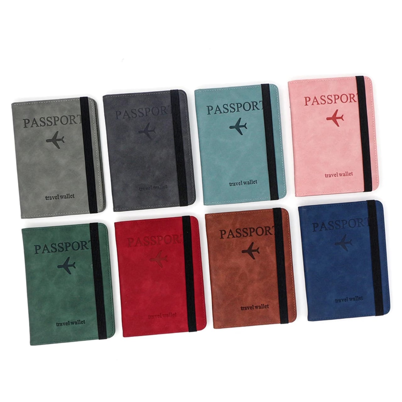Passport Holder & Passport Cover with RFID Blocker and Suitcase Tag – Travel Wallet Organizer with Card Slots, SIM Card Storage & Document Protection