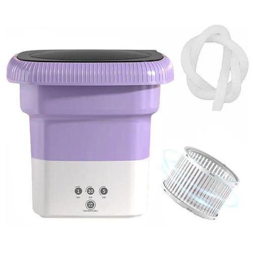 Electric Foldable Washing Machine 7.5KG Portable Mini Washing Machine – Compact Foldable Washer for Clothes, Travel & Small Spaces, Energy Efficient Laundry Machine