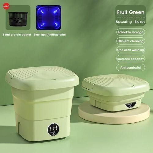 Electric Foldable Washing Machine 7.5KG Portable Mini Washing Machine – Compact Foldable Washer for Clothes, Travel & Small Spaces, Energy Efficient Laundry Machine