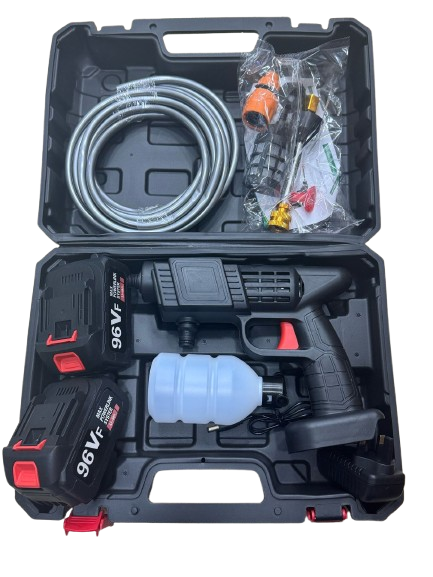 Wireless Car Wash Spray Gun Machine - Portable Cordless Pressure Washer with Rechargeable Lithium Battery, High Pressure Car Cleaner Gun, Home & Outdoor Cleaning Tool