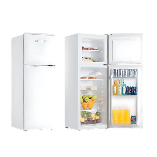 Rebune 208 Litres Double Door Refrigerator – Spacious Energy Saving Fridge for Home Use,