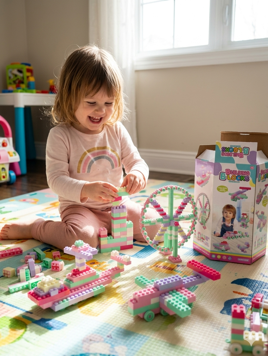 Building Blocks for Kids – 300PCS Construction Toy Set, Educational STEM LEGO Style Bricks, Creative Learning Toys for Boys & Girls, Order now and give your child a smart creative learning experience