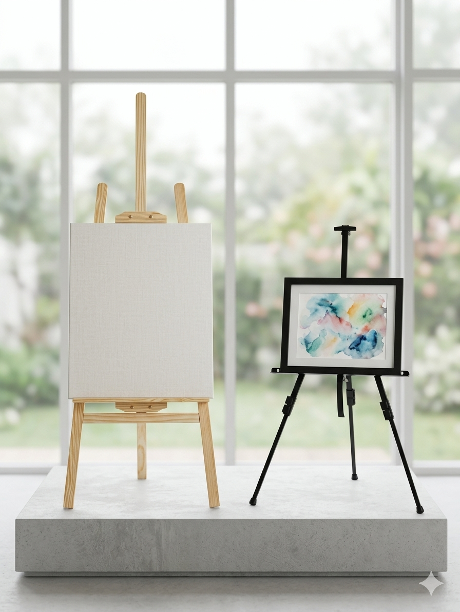 Metallic White Board Stand – Heavy Duty Adjustable Whiteboard Easel Stand for Office, School & Training
