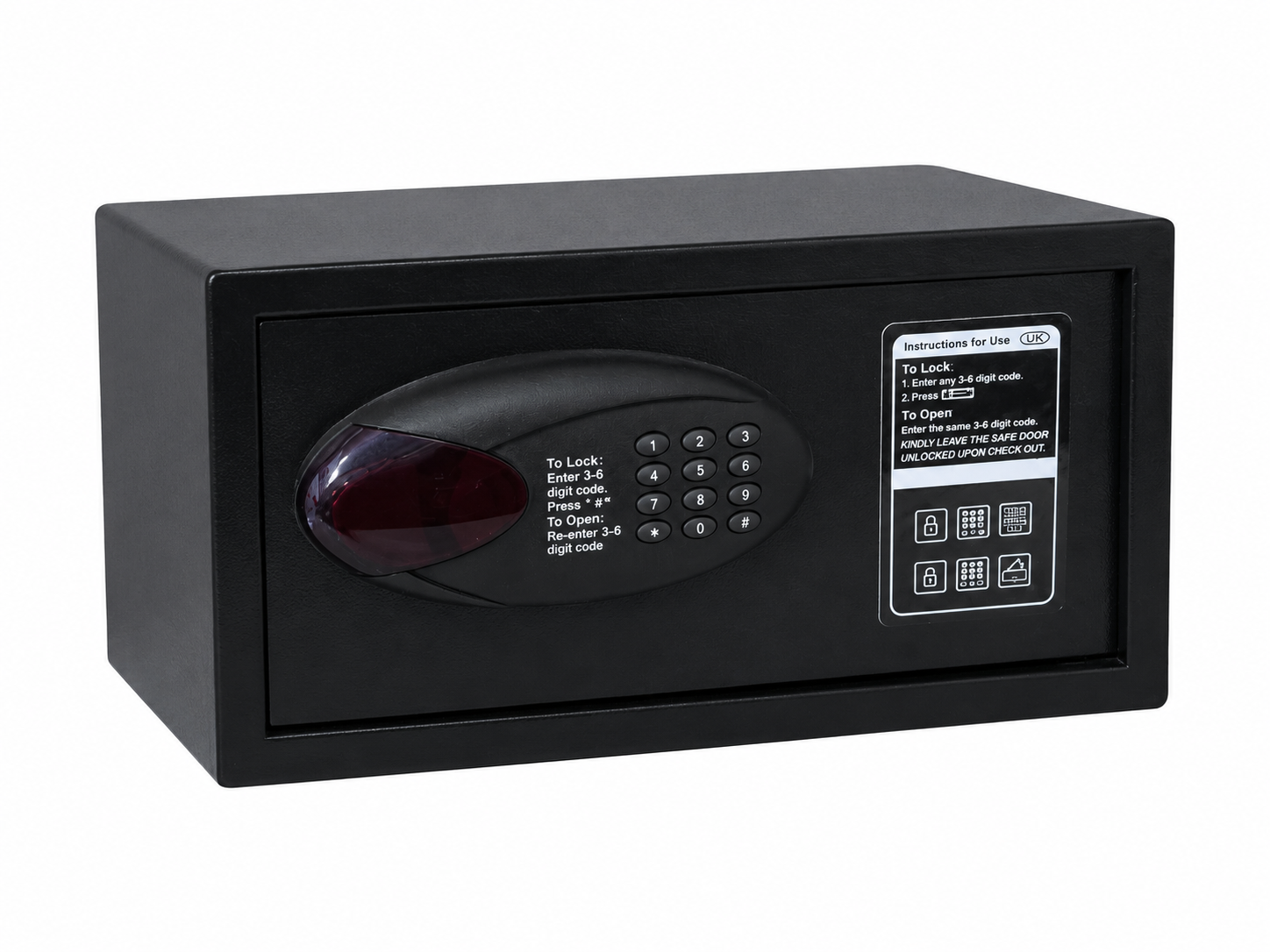 MONEY SAFE| 9KG Hotel Money Safe Box – Digital Security Safe Locker for Cash, Documents & Valuables Home & Hotel Use