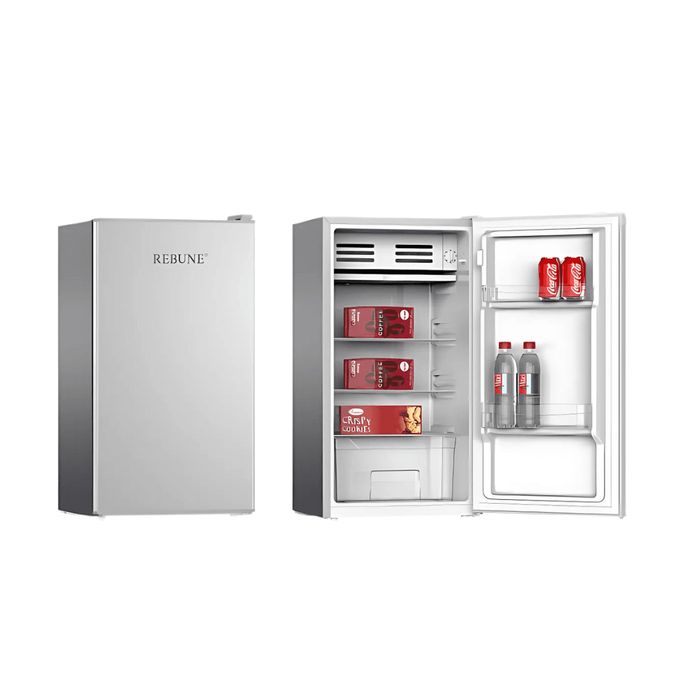Rebune 85 Litres Refrigerator – Compact Energy Saving Mini Fridge for Home, Office & Bedsitter Use