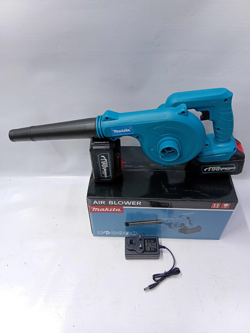 Makita 198V Cordless Blower – High-Power Rechargeable Leaf Blower for Garden, Yard, Car & Dust Cleaning