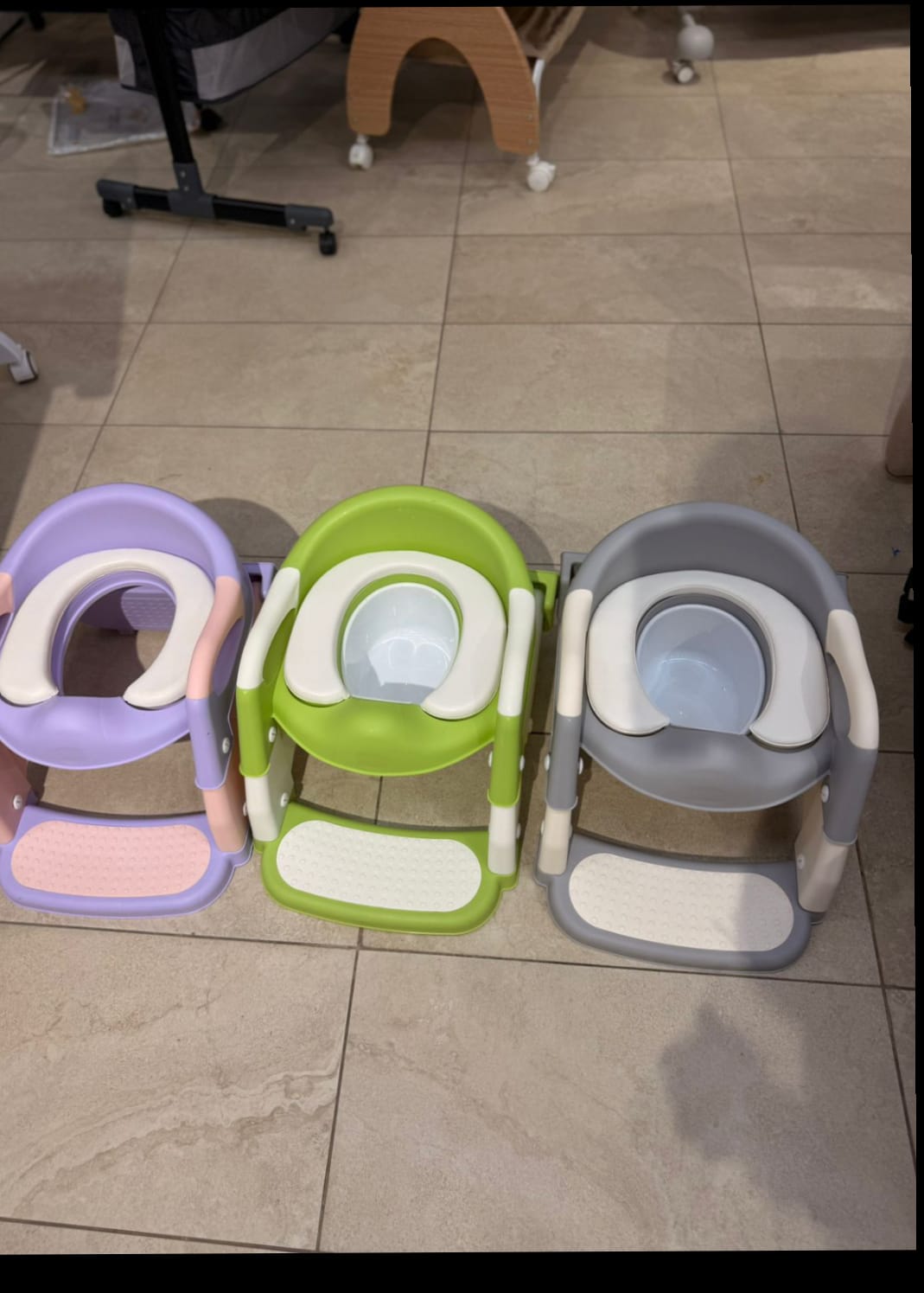 BPA-Free 2 in 1 Baby Potty Training Ladder/ Potty -  Portable, Easy to Clean, Space-Saving Design