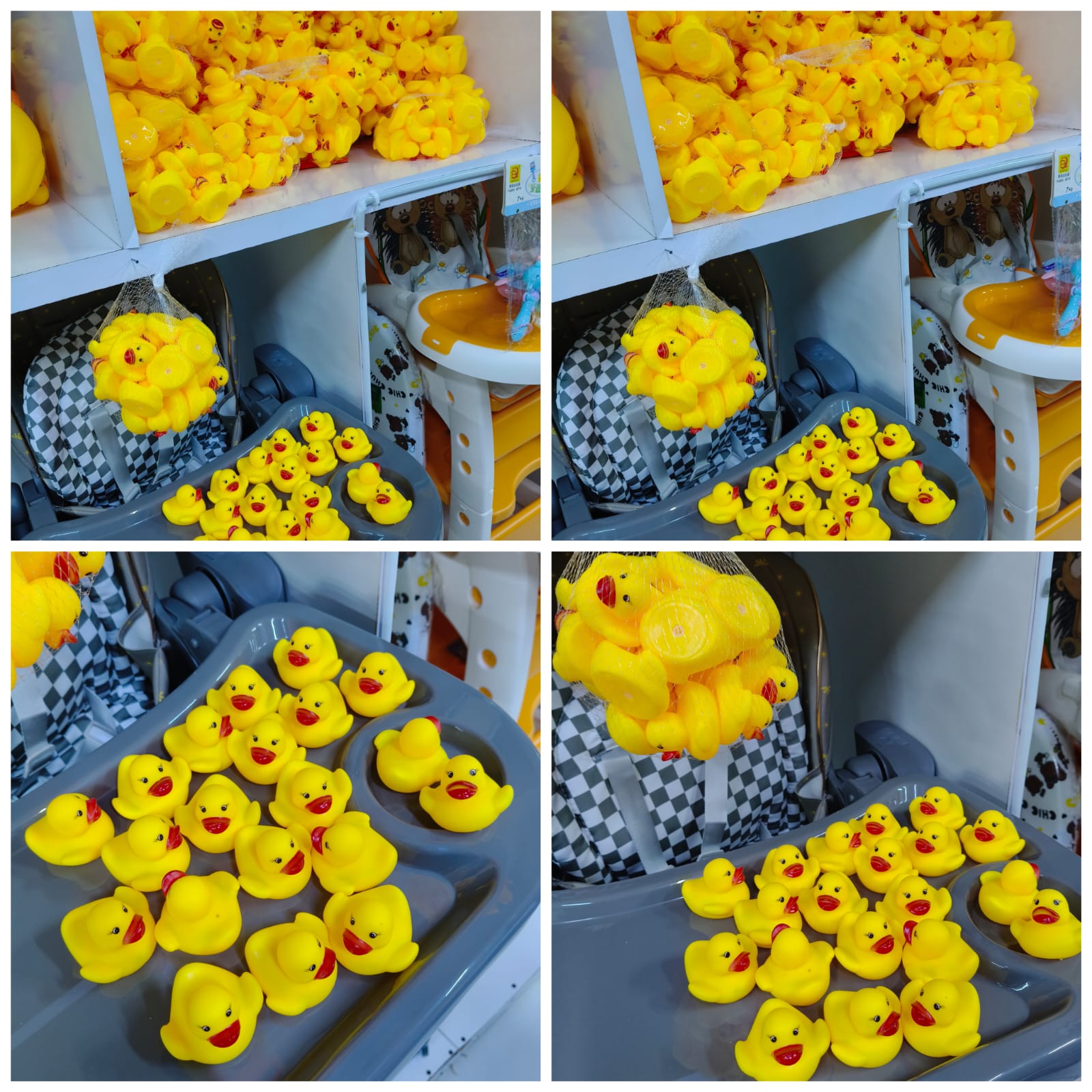 Squeaky Duck Bath Toys Set -20 Pieces for Toddlers - Lightweight & Colorful - Fun Bath Time