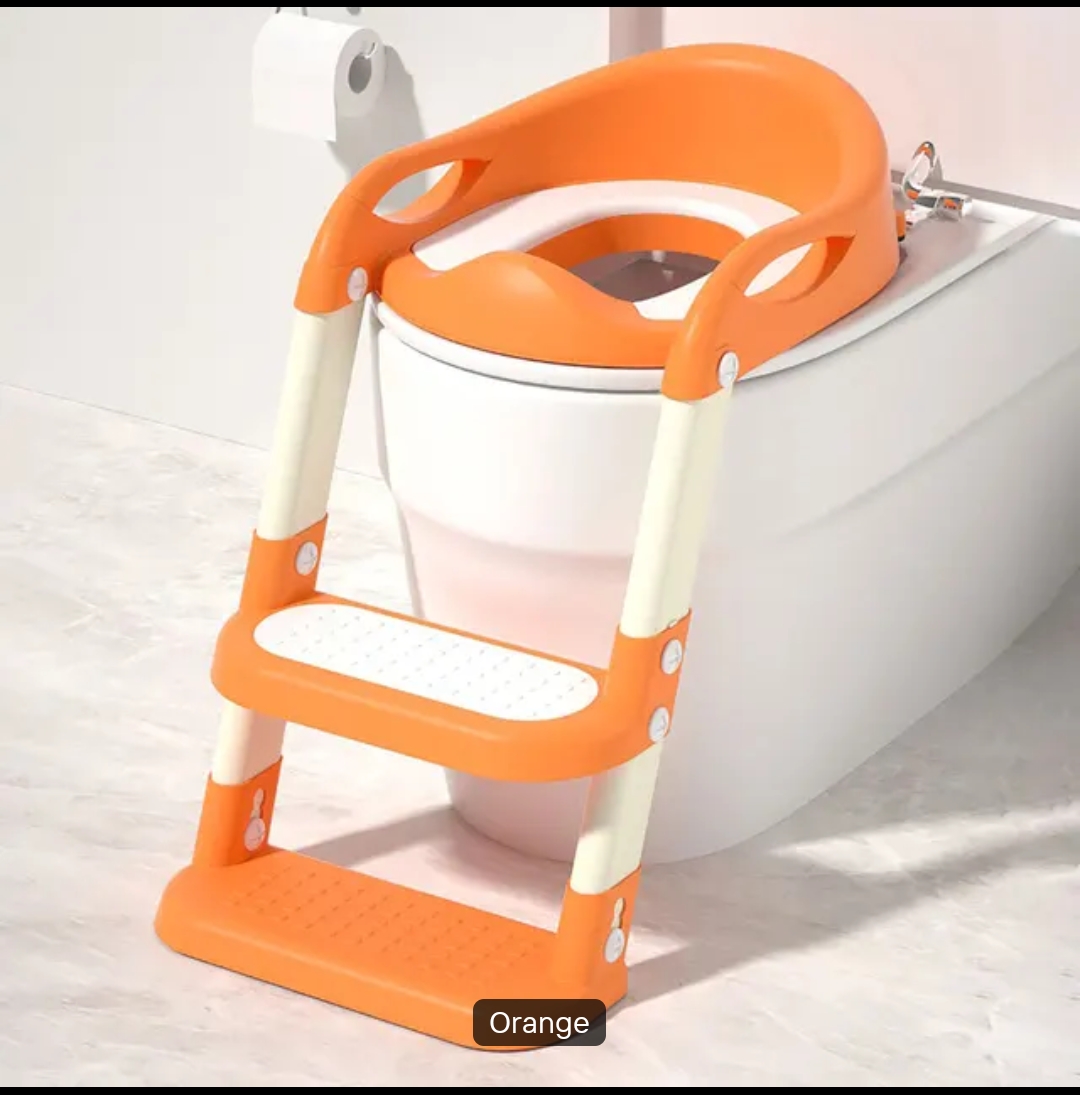 Adjustable Potty Training Ladder - Blue, Anti-Splash, Portable, Safe for All Ages