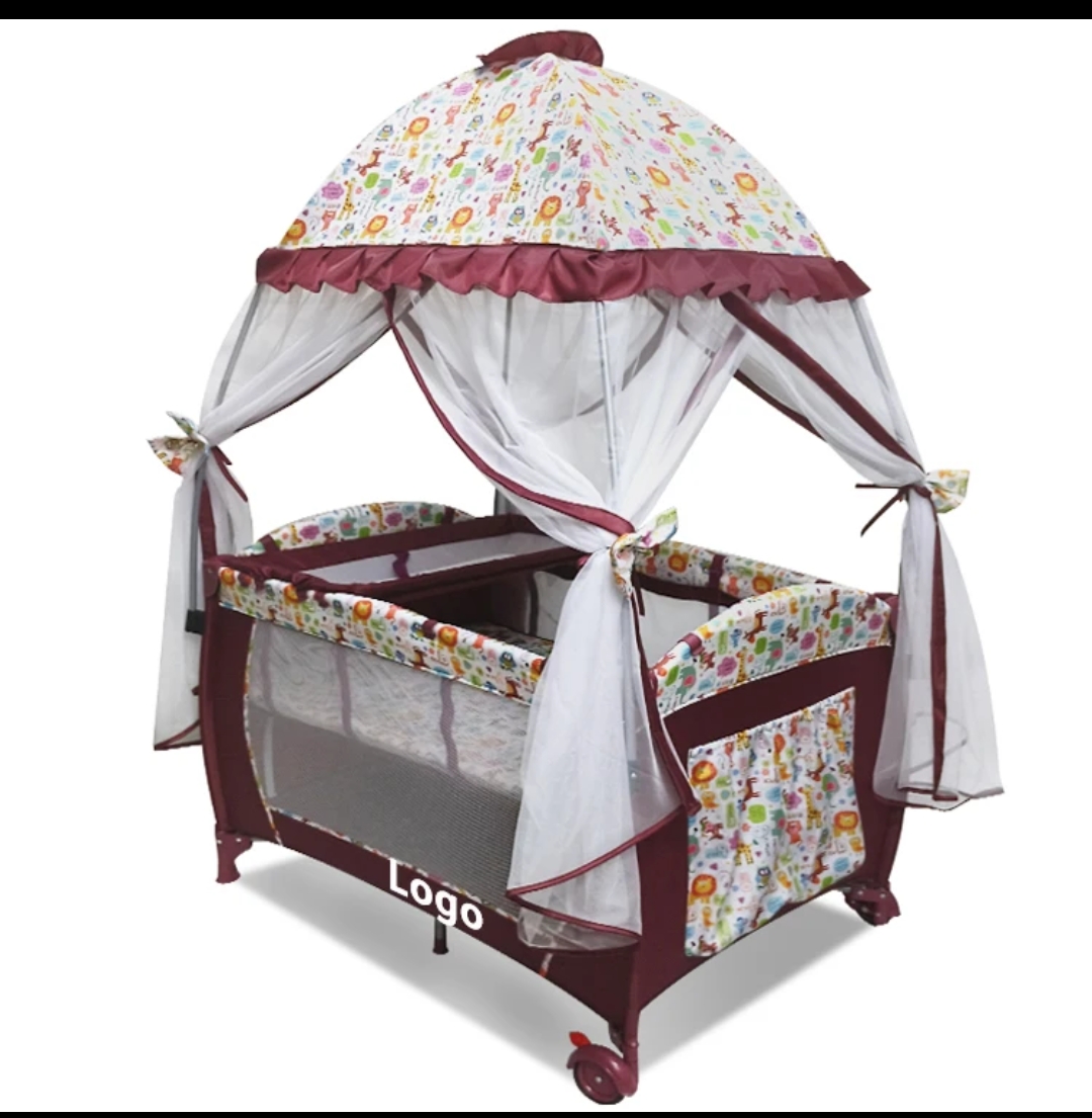 Baby Co-sleeper Playpen Bed With Breathable Mesh Canopy for newborn to 3yrs