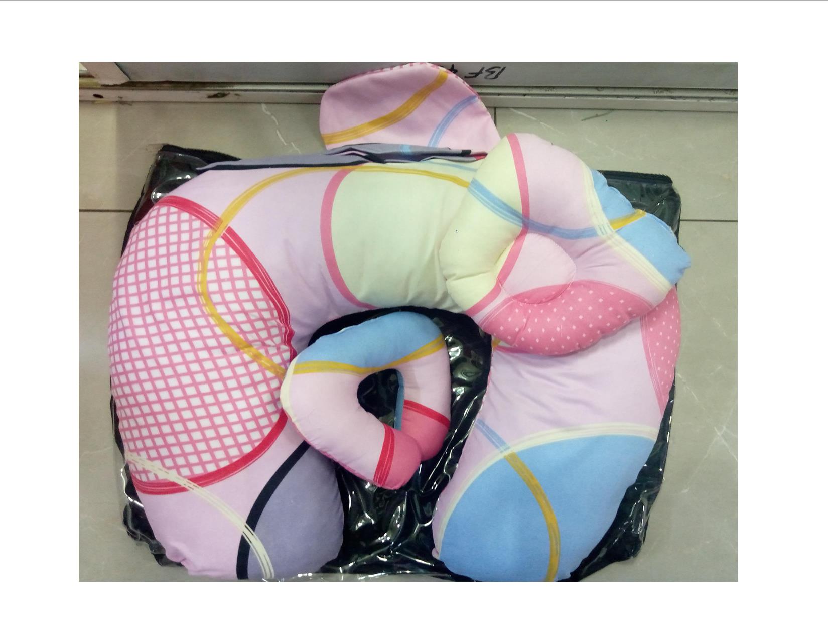 3 in 1 Baby Support & Nursing Pillow- C pillow supports baby neck,Head pillow prevents flat head on babies and Big C pillow supports baby when breast feeding