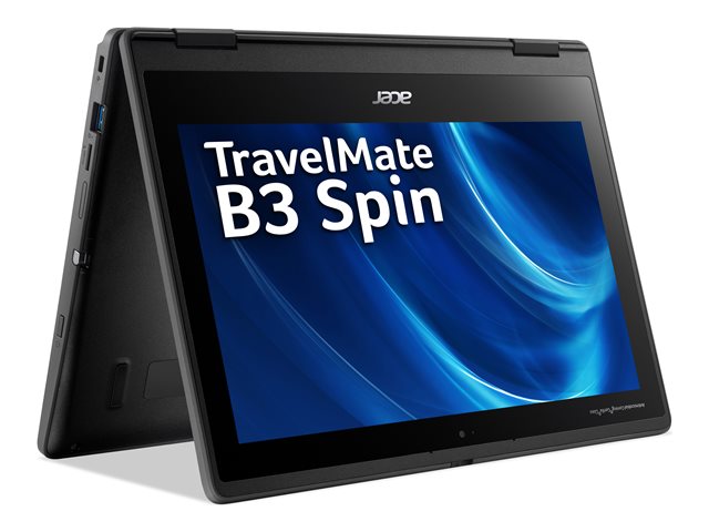 Acer TravelMate Spin 360° Touchscreen Laptop – Intel Celeron N4020, 4GB RAM, 64GB SSD, Windows 11